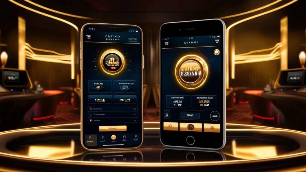 Smartphone und Tablet mit übersichtlicher Incaspin-Mobile-Oberfläche im Casino-Look